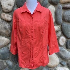 Columbia Cotton Button Down Shirt Large